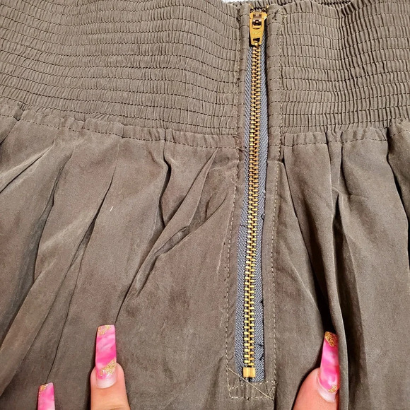 MetroPark Green Pleated Skater Skirt - Picture 5 of 7